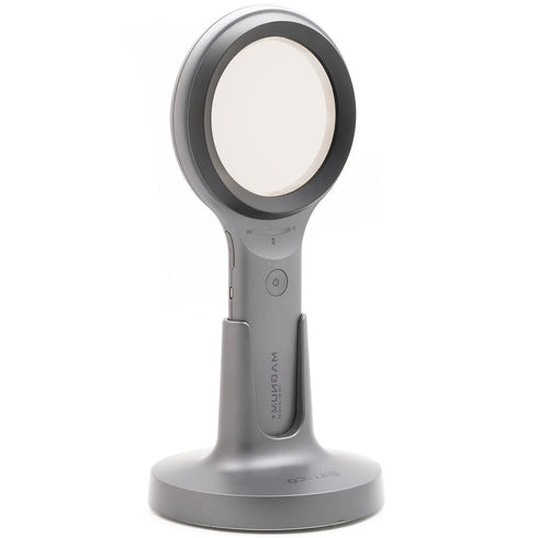 ILLUCO 100mm Field of view, 64 White LEDs, 6UV LEDs Cross & Parallel Polarization, UV 395 & UV 405 with Battery for precise skin examination IDS-3100 Woods Lamp