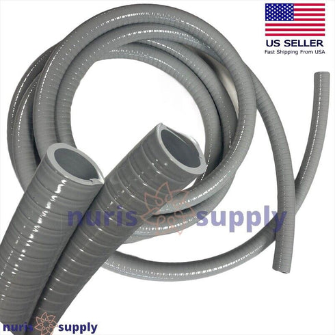Dental Vacuum Tubing Hose, 5/8" I.D., Asepsis Gray 732 1ft Order As Long As You need