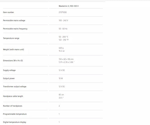 Renfert Waxlectric II Electric Wax Knife Complete Set Dental Wax Unit