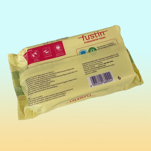 Fustin Hygiene Antibacterial Wipes Effective Sterilization 99.9% - 80 PCS
