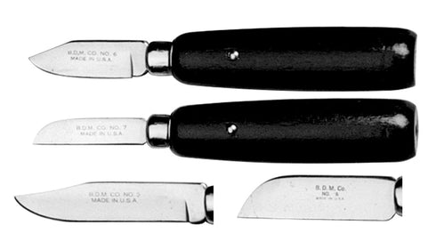 No. 3 Knife with Green Line Handle 2 3/8" Blade 55500