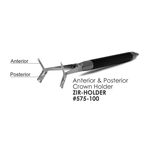 Zir-Holder - Crown Holder with Silicon Tips 2-in-1 Anterior & Posterior