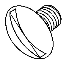 Truss Head Slotted Screw - 10 per package