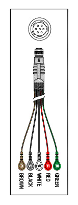 Telemetry Cable - 5 Lead Snap KEB015