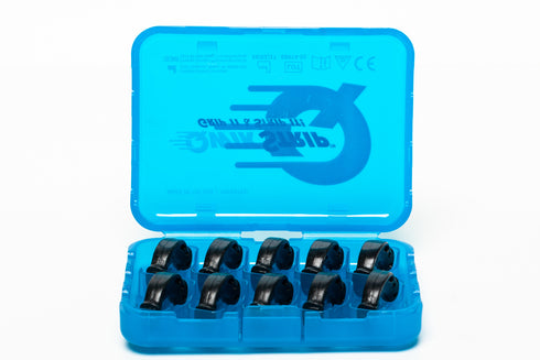 QwikStrip Dental Finishing Strips QS-XC (10 Pack) Black Single-Sided X-Course (.18mm)