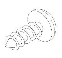 Phillips Pan Head Screw #6 - 25 per package