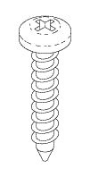 Screw (#8 x 5/8") - 12 per package