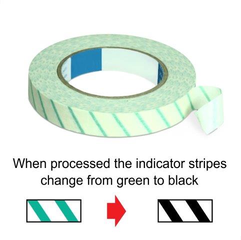 Autoclave Sterilization Tape Steam Dry Heat or Chemical Sealer CSR, Sterilization Indicator Tape, 1" 60 Yards 1/Pk