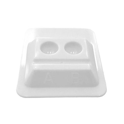 Dental Disposable Rigid Plastic Mixing Wells 2 Holes Number with A and B Markings 200pcs/Box