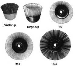 Large Cup Std-Stiff (12 Pkgs. of 12) Abbott-Robinson HP Brushes