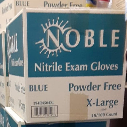 Noble Products 4 Mil Thick Powder-Free Nitrile Gloves X-LARGE - 10 box of 100 ( case 1000 )